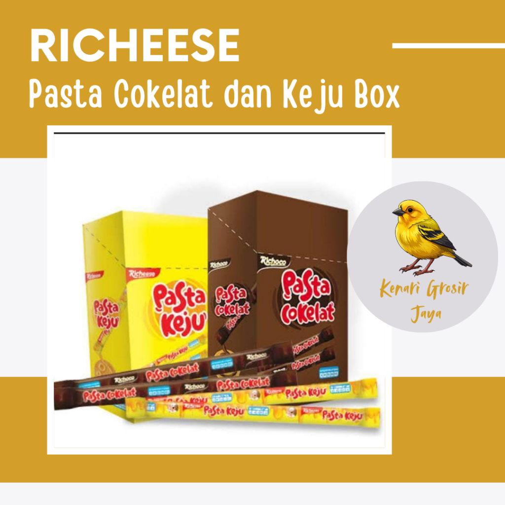 Jual Richeese Pasta Keju dan Cokelat Box 6 Gram x 30 Pcs | Shopee Indonesia