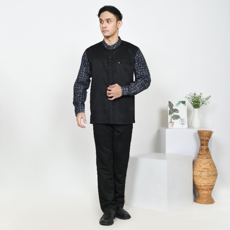 Kemko Lengan Panjang Guapo Motif Songket/Qurta guapo/Kurta Pakistan/Baju koko pria/Baju koko original