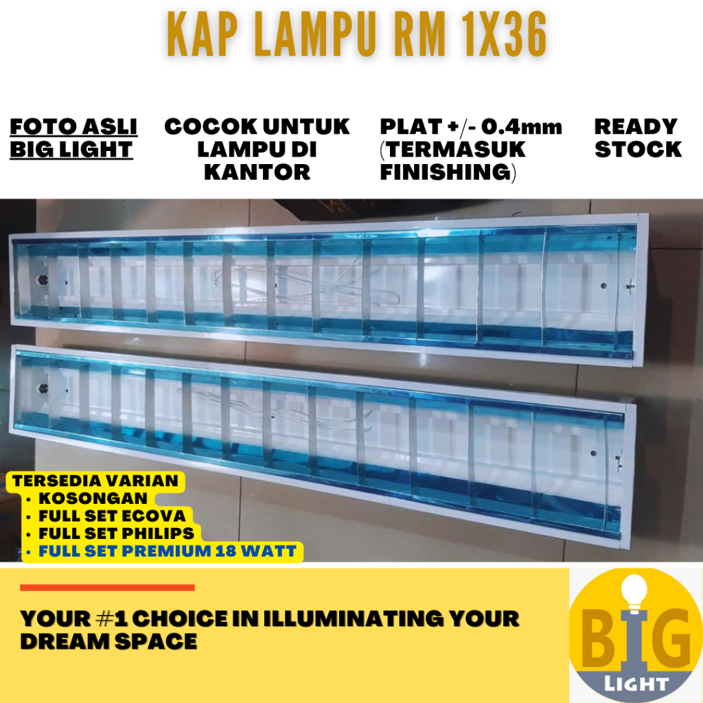 Jual Kap RM 1x36 Inbow Lampu ( Kosong / Rakitan TL LED / Full Set TL ...