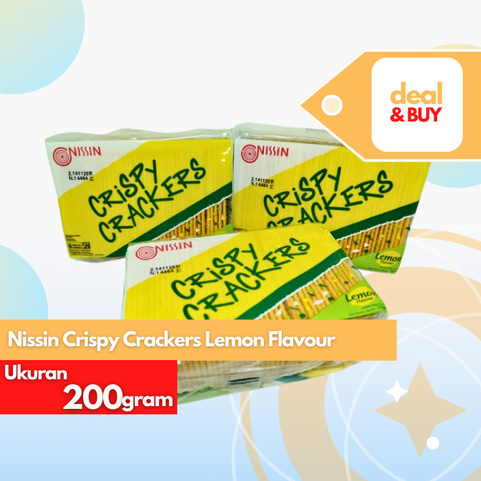 Jual Nissin Crispy Crackers - Lemon Flavour 200g | Shopee Indonesia