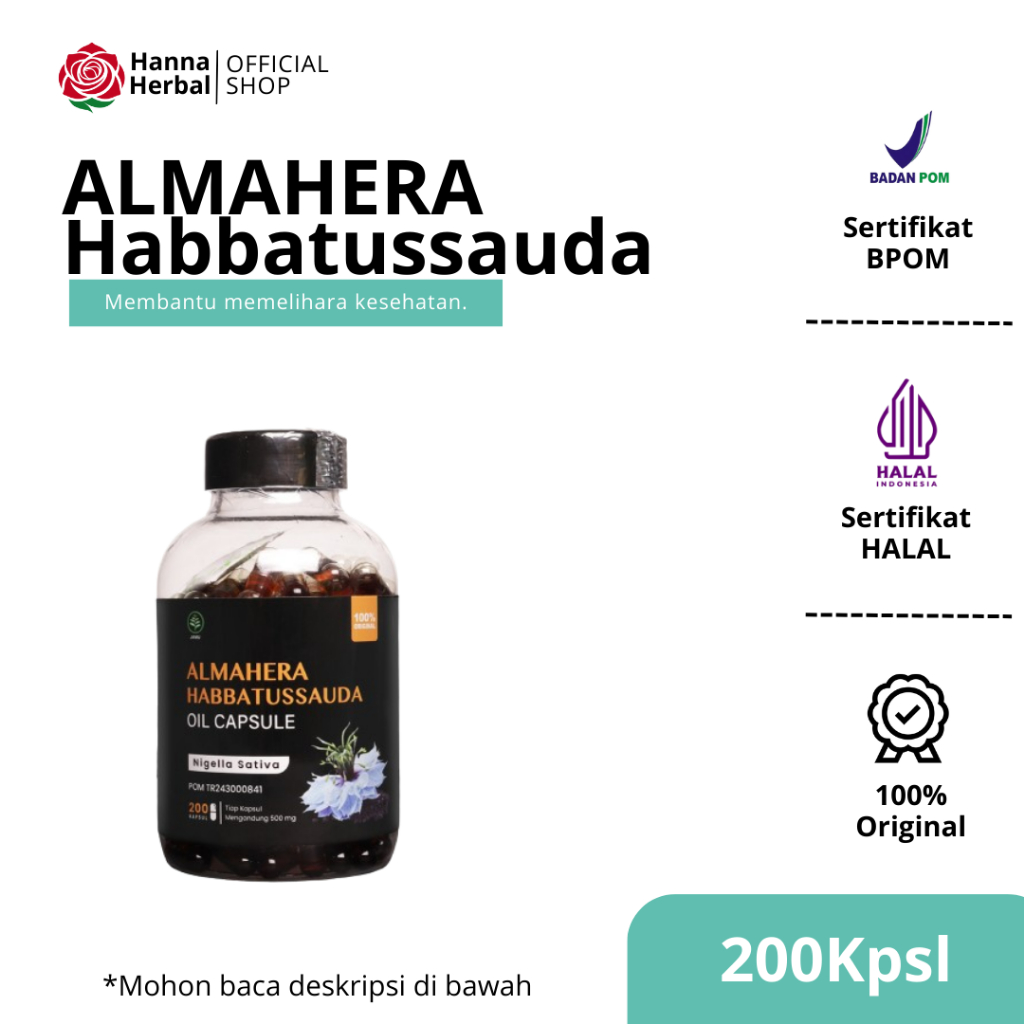 Jual ALMAHERA - Habbatussauda Oil Minyak Jinta Hitam Black Seed 200 ...