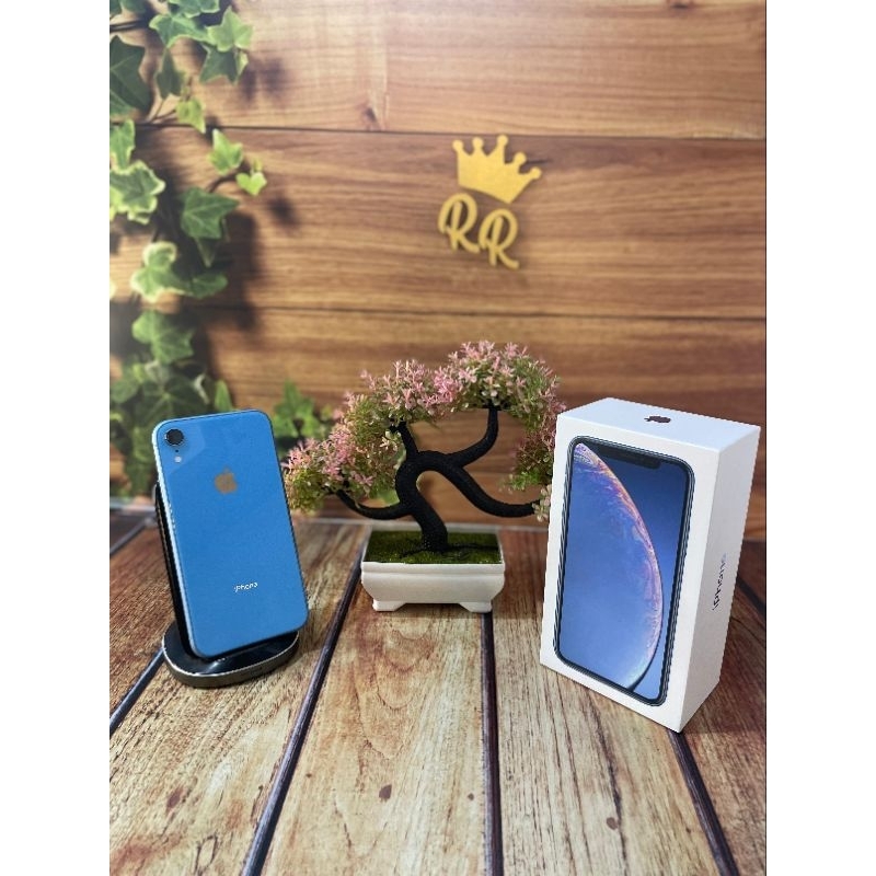 Jual ORIGINAL Iphone XR Ex-inter 64 GB Blue second fullset | Shopee ...
