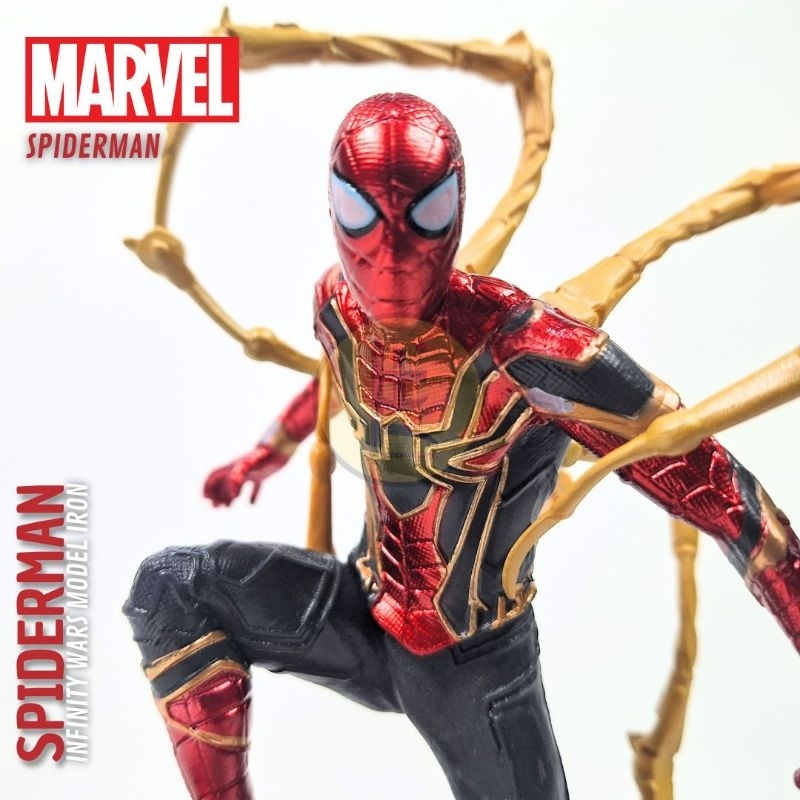 Jual Action Figure Spiderman Statue Marvel Iron Model Infinity Wars ...