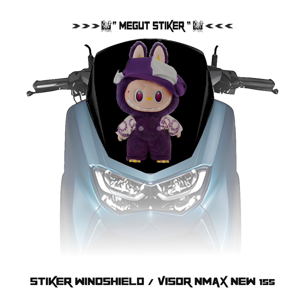 Jual STIKER VISOR NMAX NEW 155 GAMBAR LABUBU ( MOTIF 6 ) / STICKER ...