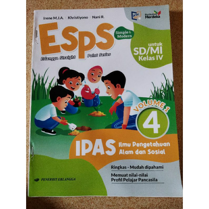 Jual ESPS IPAS ilmu pengetahuan alam dan sosial kelas 4 SD MI kurikulum ...
