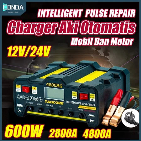 Smart Battery Charger 12V/24V 600W Fast Auto