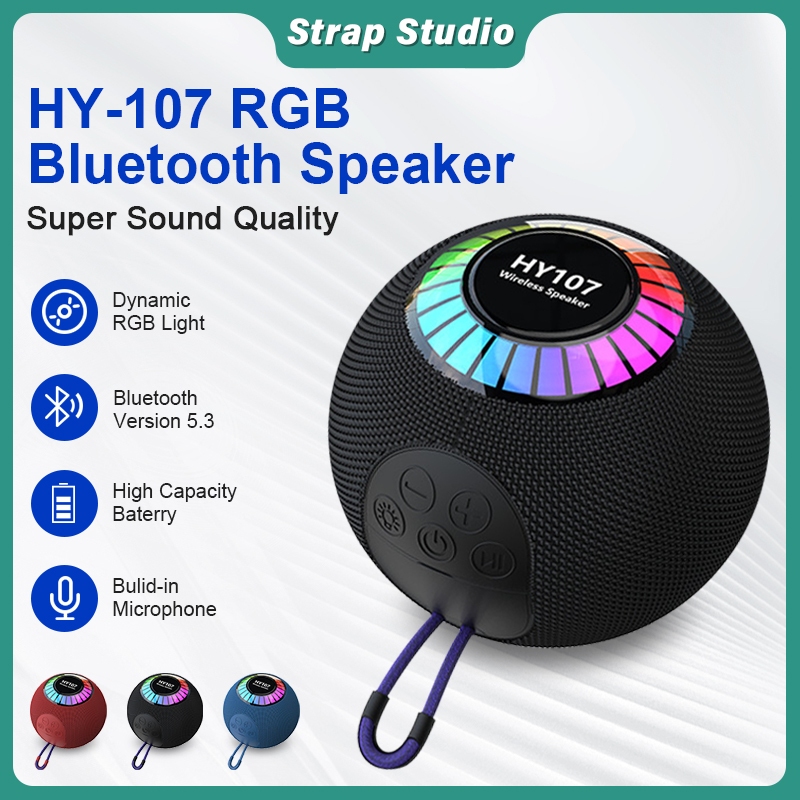 Jual Bluetooth Speaker RGB Light Subwoofer Portable Outdoor Wireless ...