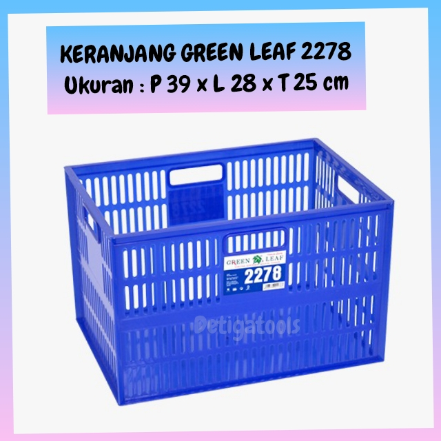 Jual Box Container Green Leaf 2245 2246 / Kontainer Industri Plastik ...