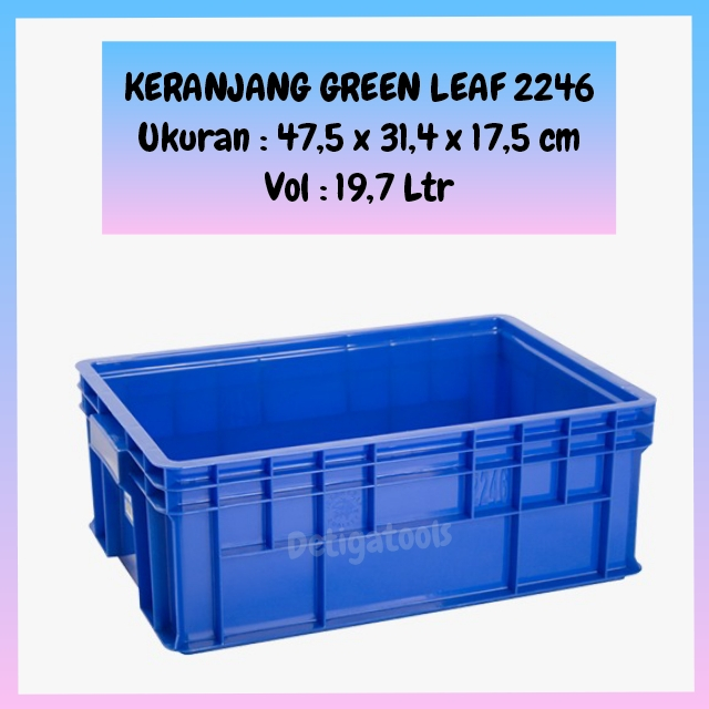 Jual Box Container Green Leaf 2245 2246 / Kontainer Industri Plastik ...