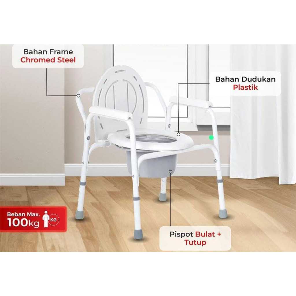 Jual Onemed Medical Commode Chair FS 810 - Kursi Toilet Portabel untuk ...