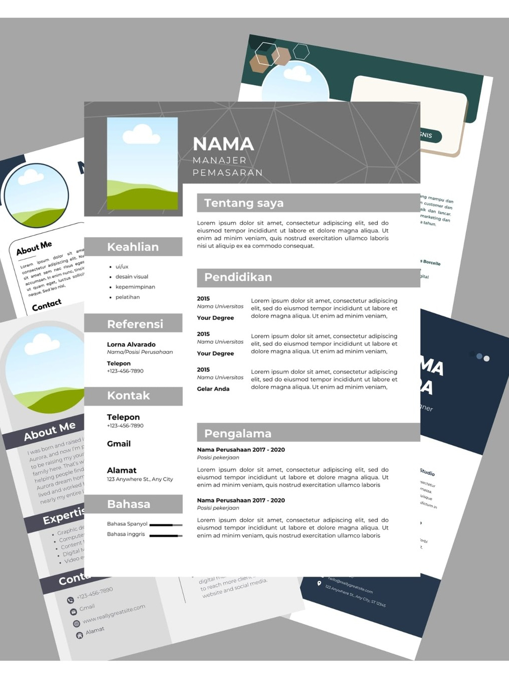 Jual Jasa Pembuatan CV dan Gratis template CV (Soft file) | Shopee ...