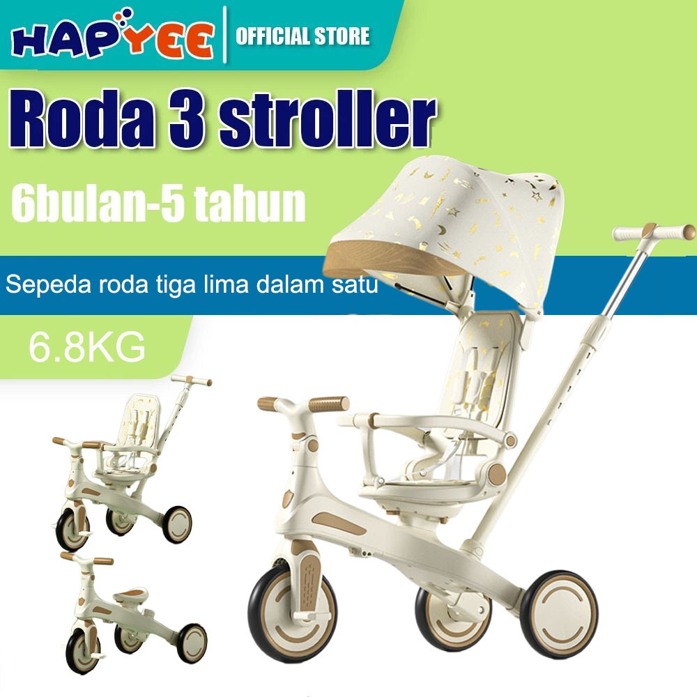 Jual HAPYEE Sepeda anak stroller roda tiga anak lima dalam satu ...
