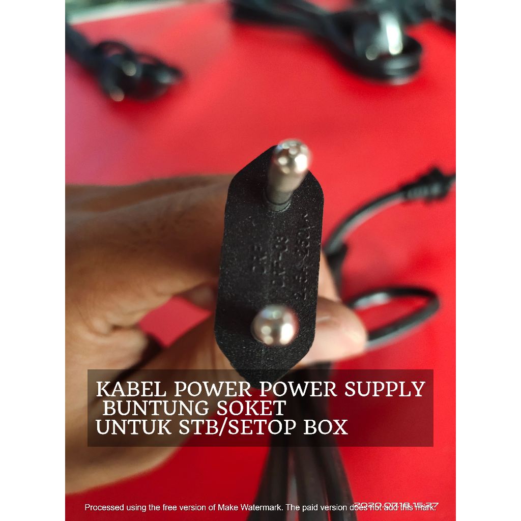 Jual kabel power supply STB SETOP BOX ac cord buntung soket socket ...