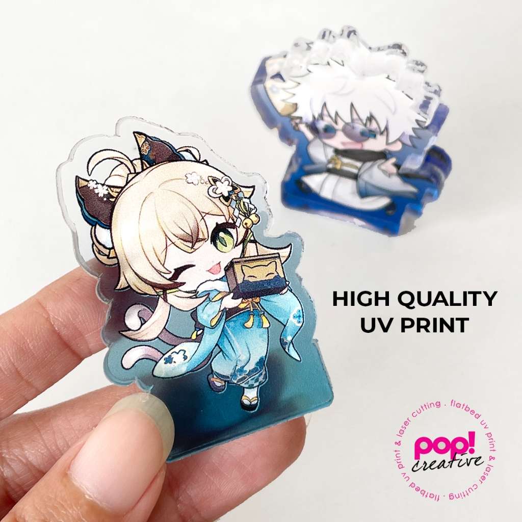 Jual Custom Acrylic Block Mini Figure Standee Tebal Tanpa Alas Kaki ...