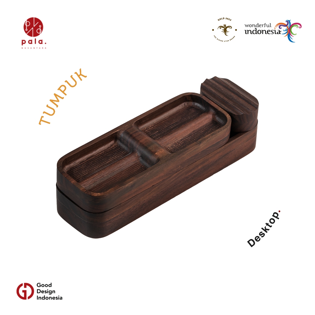 Jual PALA Nusantara Tumpuk Storage Box Alat Tulis Kantor Kayu Minimalis ...