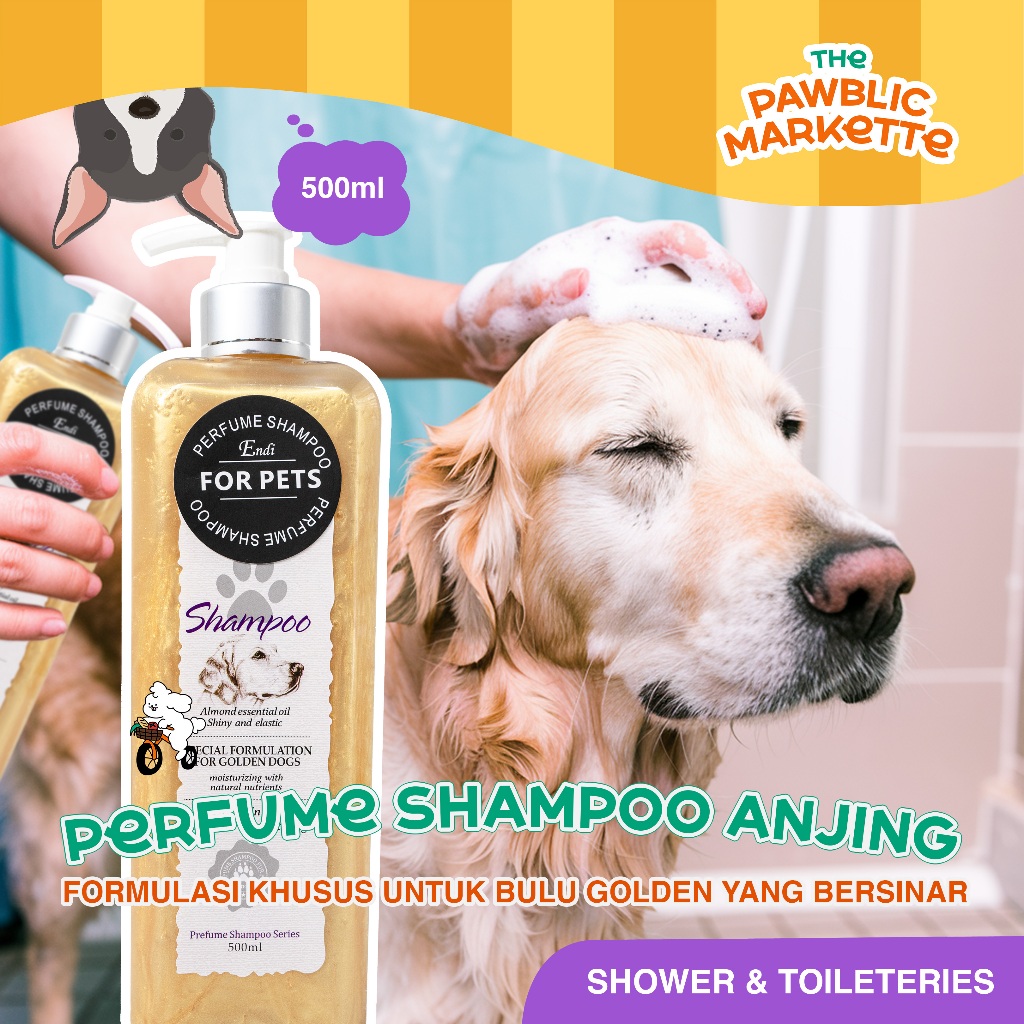 Jual Shampoo Anjing dengan Almond Essential Oil – 500 ml Formulasi