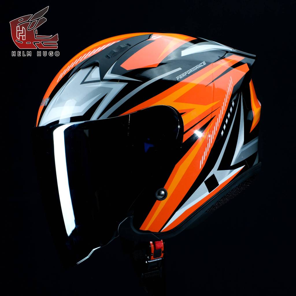 Jual Helm Dewasa Spoiler Ruby Half Face SNI | Shopee Indonesia