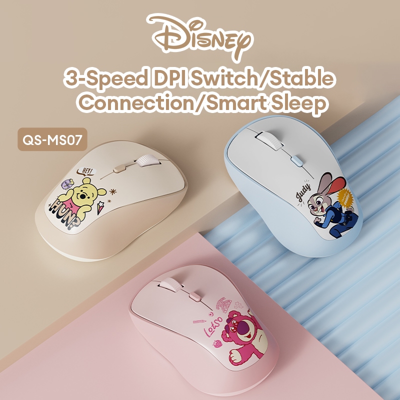 Jual Miniso x Disney QS-MS07 Mouse Wireless 2.4G Silent Mouse Portable ...