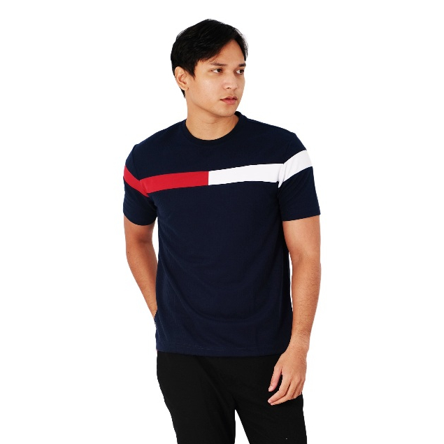 Jual POSHBOY T-Shirt Navy - Kaos Lengan Pendek Pria Kombinasi | Shopee ...