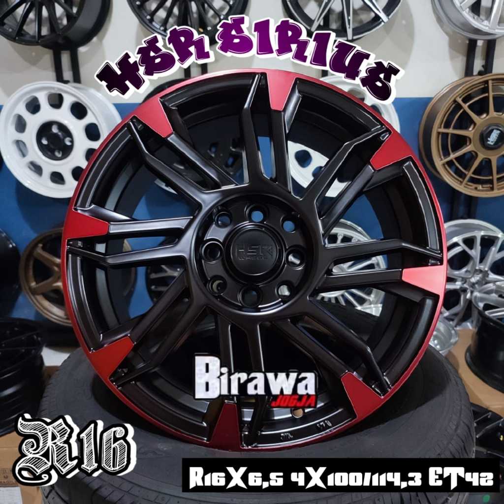 Jual Velg Racing HSR Sirius Ring 16 Baut 4 Bisa Untuk Velg Mobil R16 ...