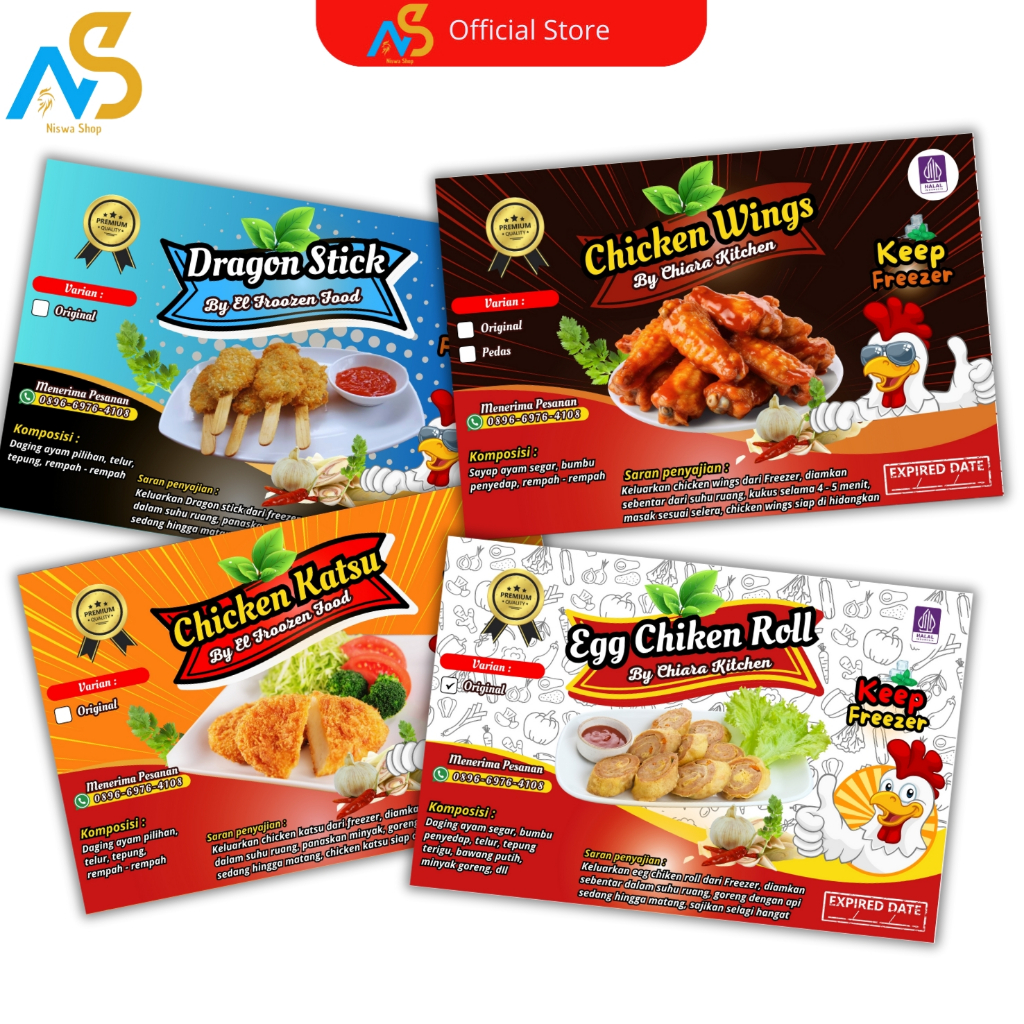 Jual [ 20 PCS ] Stiker UMKM - Stiker label UMKM - Stiker Makanan ...