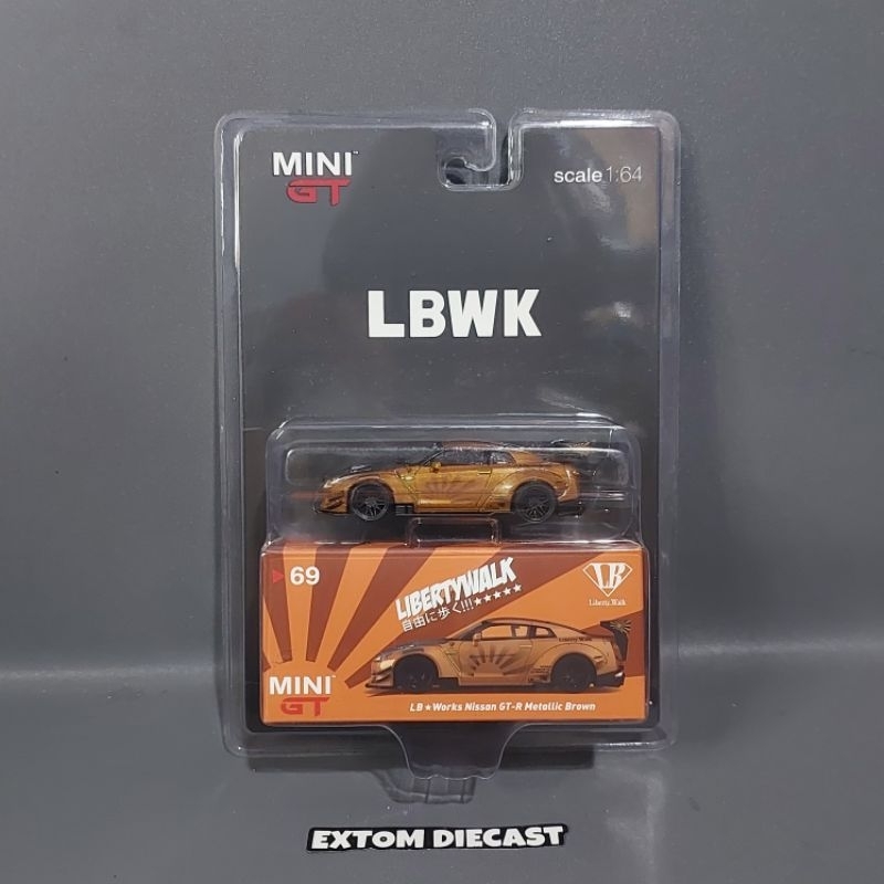 Jual Mini GT Nissan Skyline R35 LBWK Metallic Brown | Shopee Indonesia