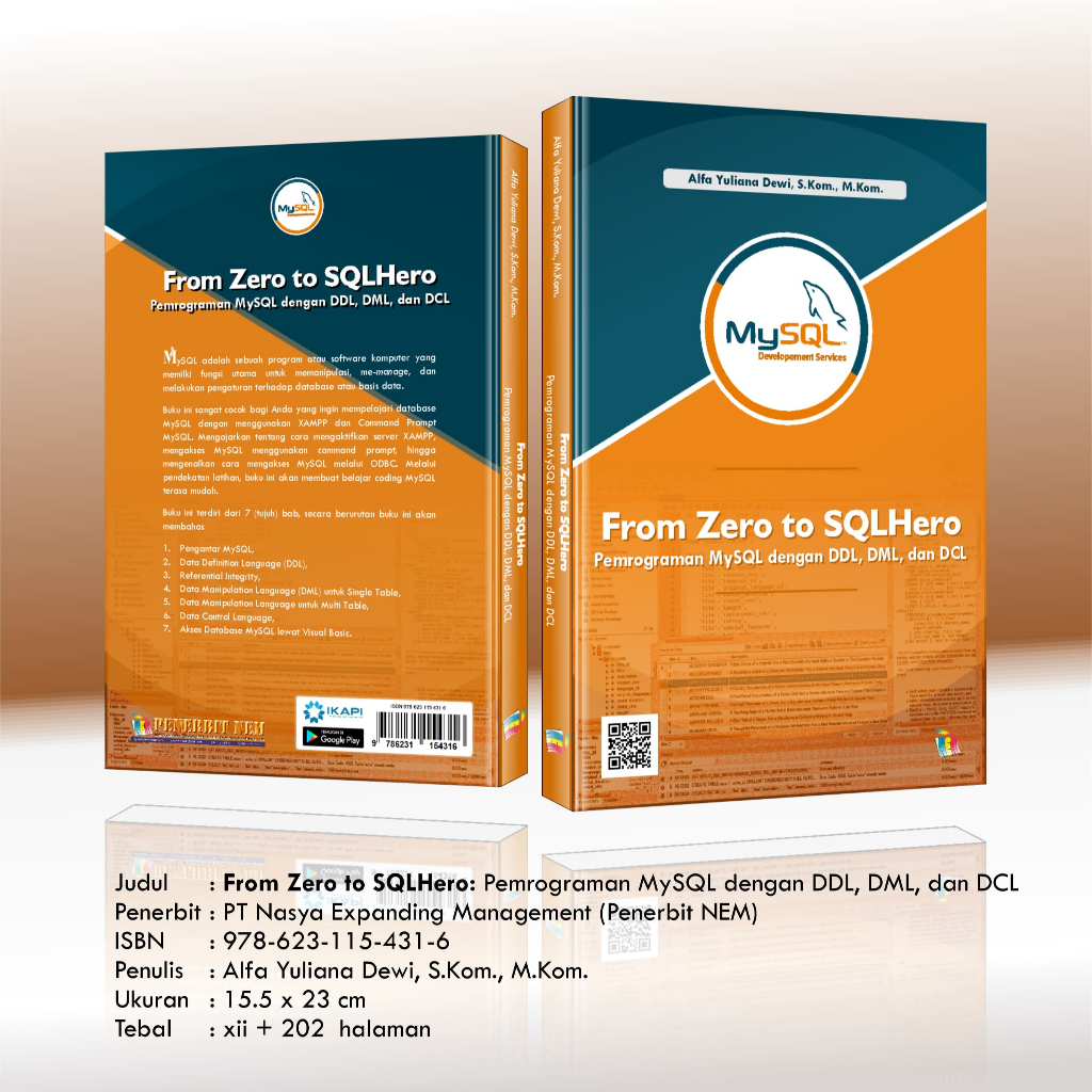 Jual buku from zero to sqlhero pemrograman mysql dengan ddl dml dan