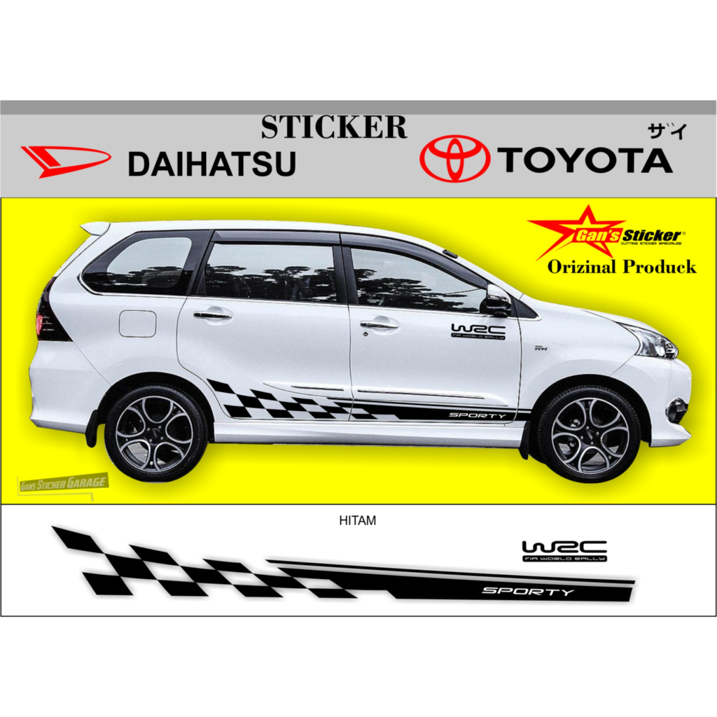 Jual STICKER AVANZA 2012 2013 2014 2015 2016 2017 2018 2019 2020 2021 ...