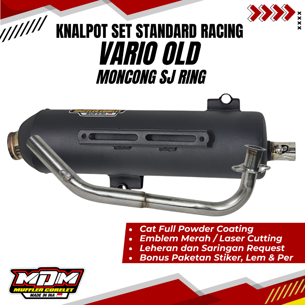 Jual MDM RACING MUFFLER Knalpot Standard Racing Vario OLD Moncong SJ ...