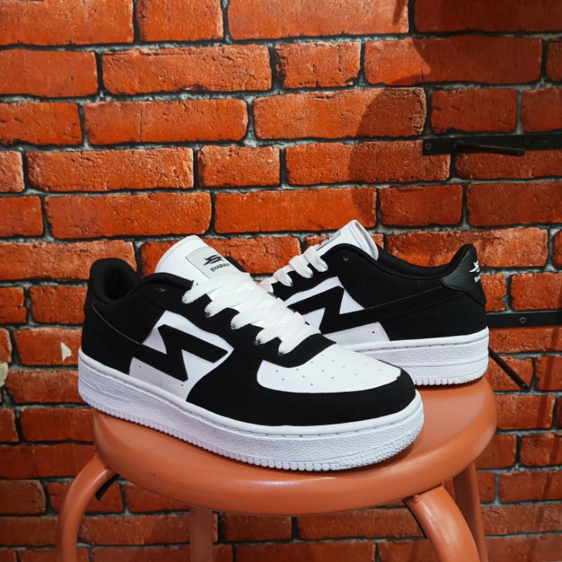 Jual Sepatu Casual Shaburay Kyubi Panda Black White | Made In Indonesia ...