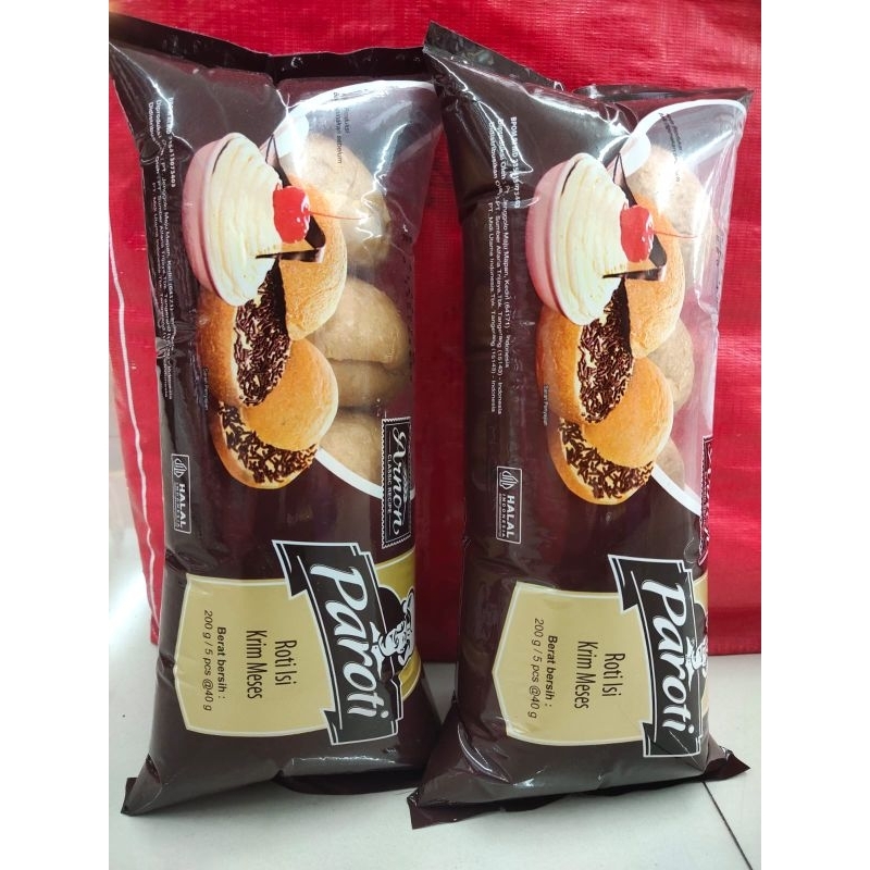 Jual Paroti Roti isi krim meses isi 5pcs 5x40gr/200gr | Shopee Indonesia