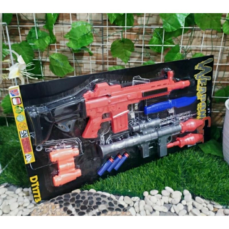 Jual GDM - Mainan set tembakan AKM117 Dan roket nerf anak laki laki ...
