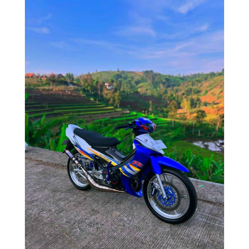 Jual Striping Satria Hiu Lis Sticker Suzuki Satria Hiu 2 tak 120 2004 ...
