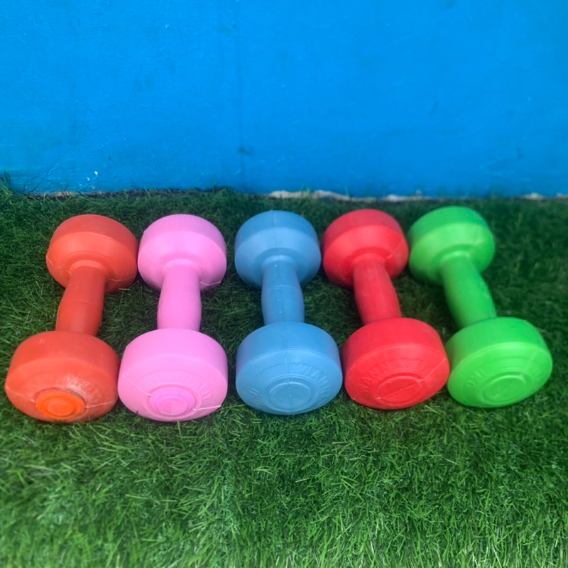 Jual Dumbell pvc warna 1 kg dumbell dumble warna 1 kg dumbel barbel ...