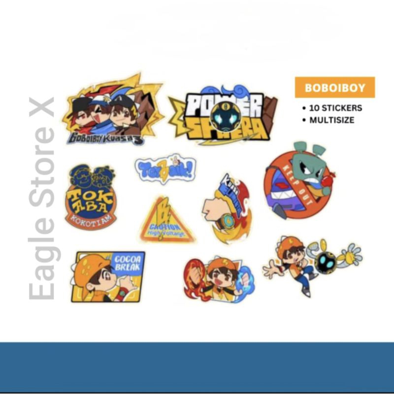 Jual BOBOIBOY Monsta Sticker Pack - 1 Pack (10-11 pcs each)Boboiboy ...