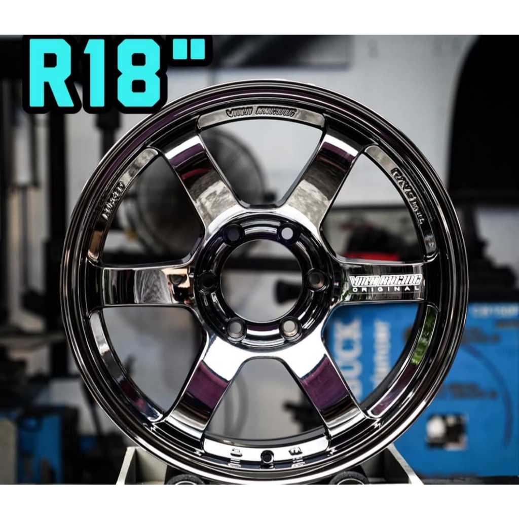 Jual Velg Racing R18 TE37 Pcd 6x139 lebar 9 cocok Mobil Foruner,Pajero ...