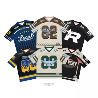 FLOWWEAR Jersey streetwear number series / retro / oversize / vintage / rugby / hockey /boxyfit/ NFL