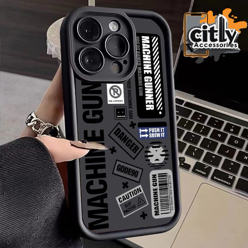Jual Case Casing HP Machnine Gun For iPhone 16 16Pro 16Pro Max 15 15Pro ...