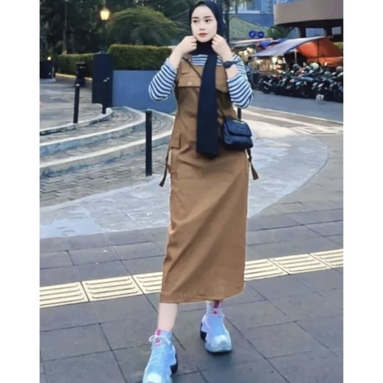 Jual Produk Terbaik RATU OVERALL ROK CARGO INARA JAMSUIT WANITA MODEL ...