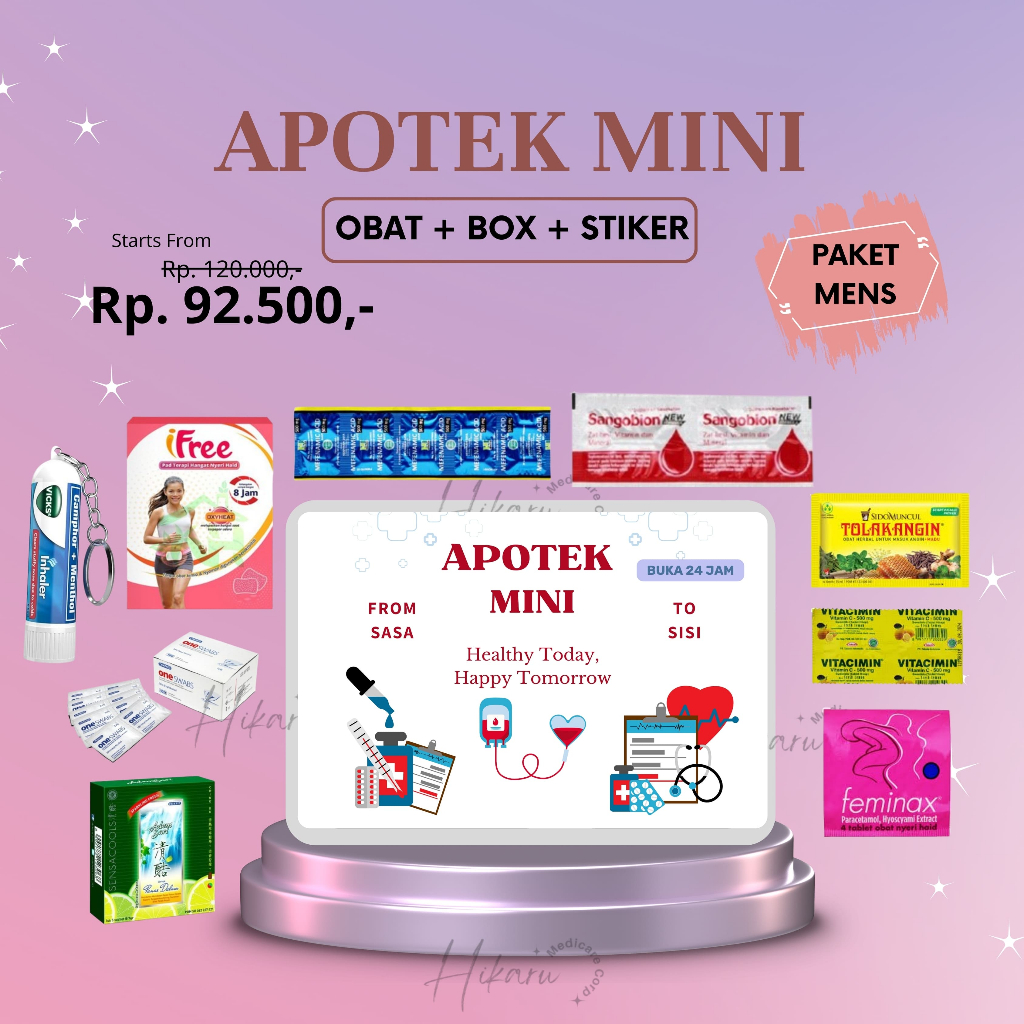 Jual Paket Apotek Mini & P3K Mudik Lengkap | Mudik Keluarga & LDR ...