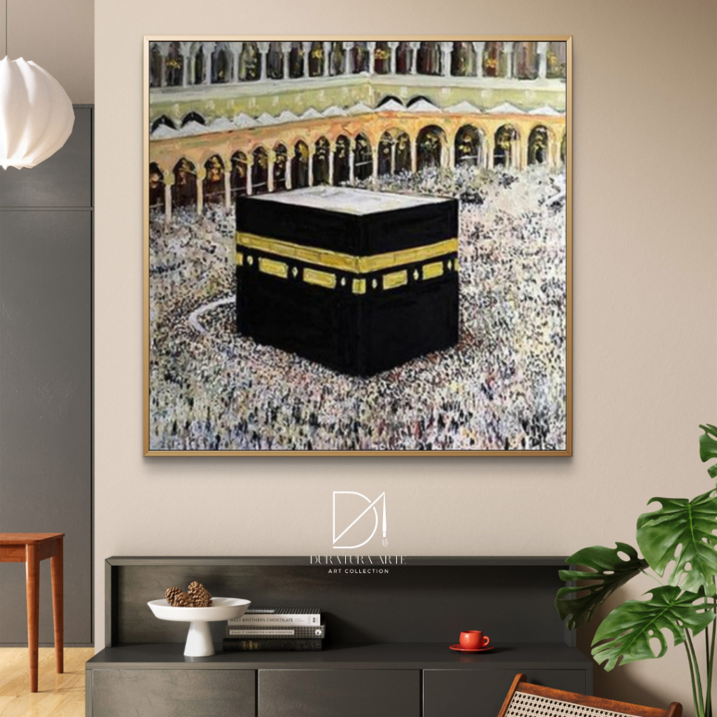 Jual Lukisan Ka'bah Mewah Islami - Lukisan Kotak Plus Frame - Karya ...