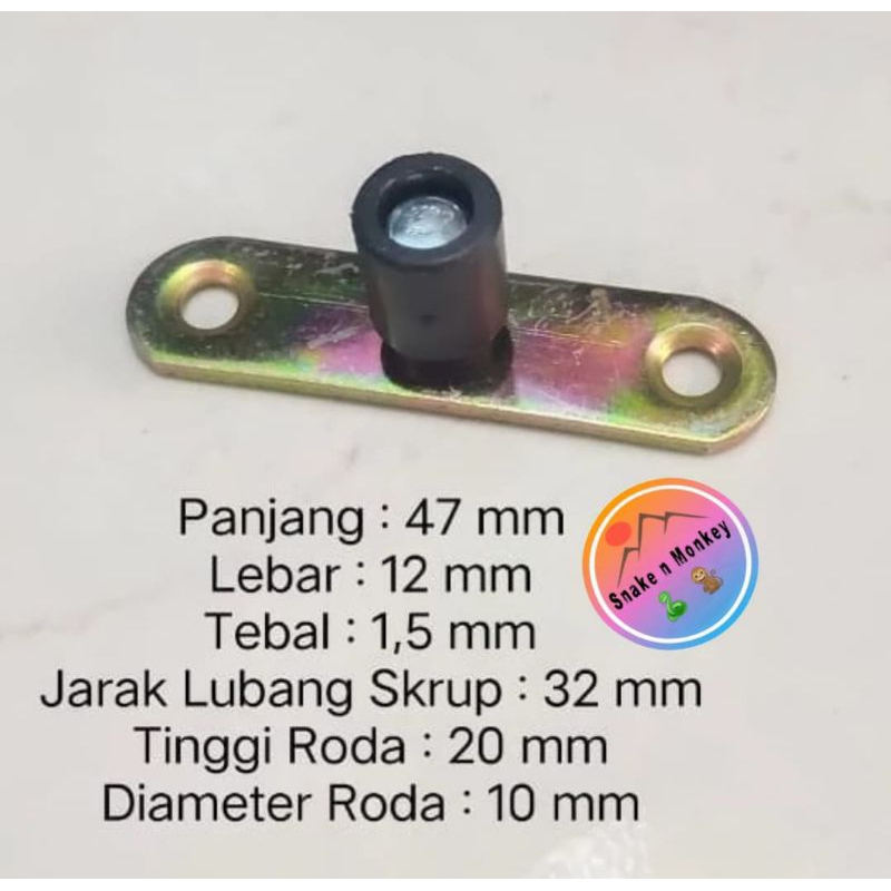 Jual Roda Bawah Rel Pintu Rumah Geser 10 mm (Roda PLASTIK) - Pin Pen ...