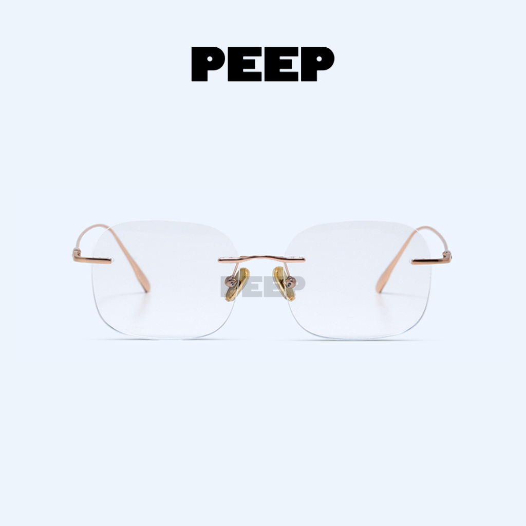 Jual Peep Eyewear - Noir-Y Frame Titanium Kotak | Kacamata Baca Unisex ...