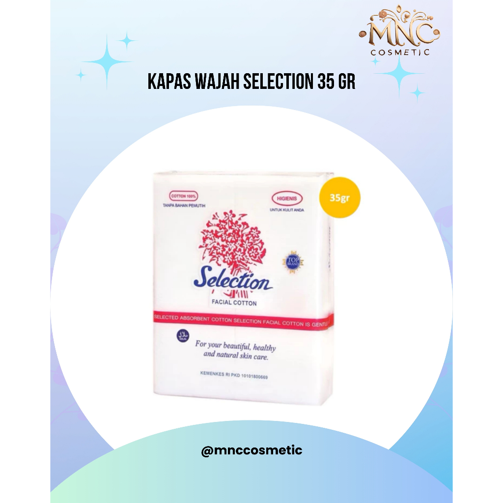 SELECTION  - KAPAS WAJAH 35 GRAM / FACIAL COTTON