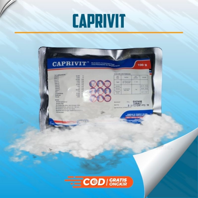 Jual CAPRIVIT 100 gram Multivitamin Konsentrasi Tinggi Ayam Sapi Babi ...