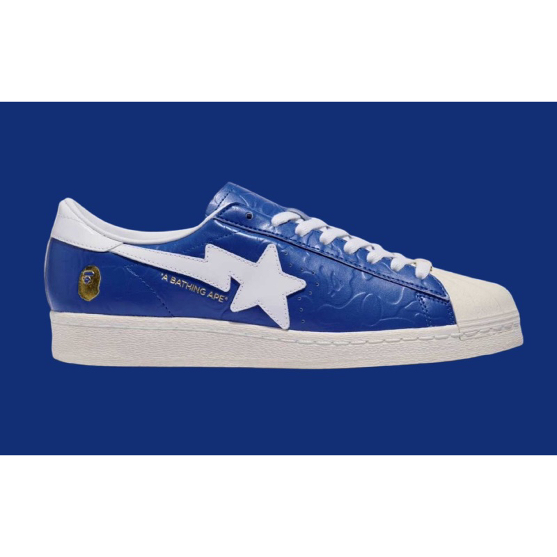 Jual ADIDAS SUPERSTAR X BAPE A BATHING APE 2025 BLUE WHITE JR2702 ...