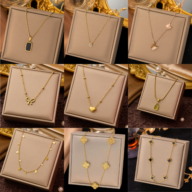 Kalung Nandita Permata Necklace Titanium Steel Koleksi  Aksesoris