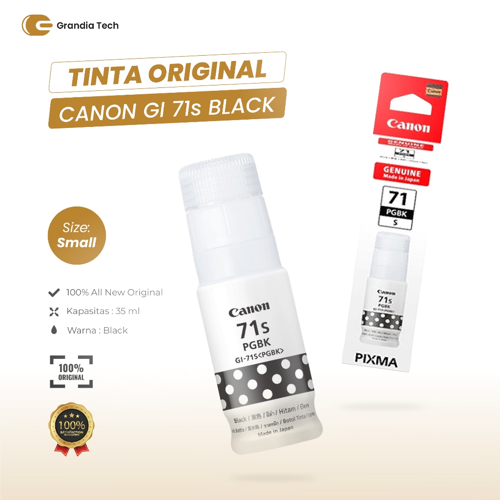 Jual Tinta Printer Canon 71s Original Black | Canon 71 CMYK | Shopee ...