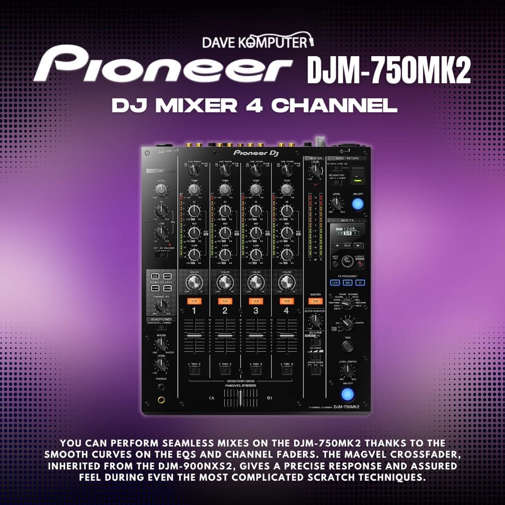 Jual Pioneer DJM-750MK2 / DJM 750MK2 / DJM 750 MK2 DJ Mixer 4-channel ...
