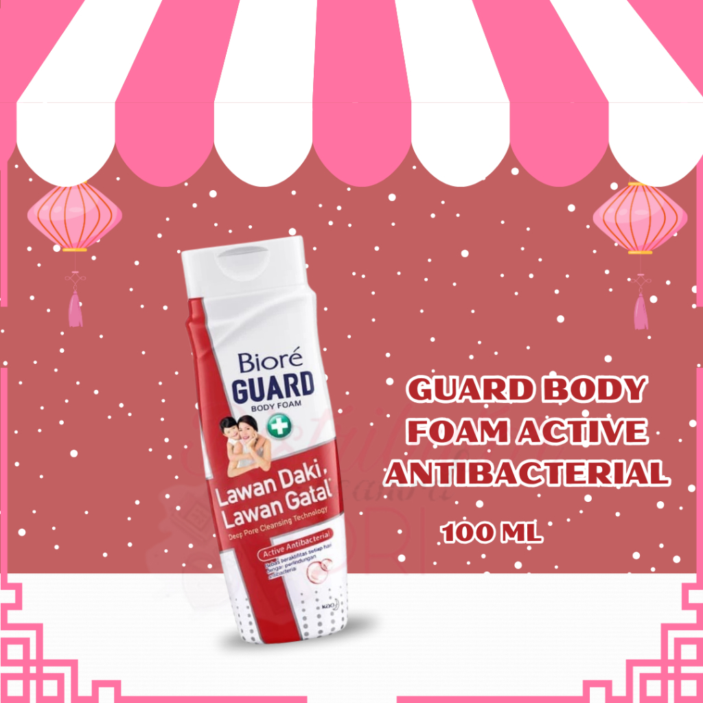 Jual Biore Guard Body Foam Active Antibacterial botol 100ml | BPOM ...